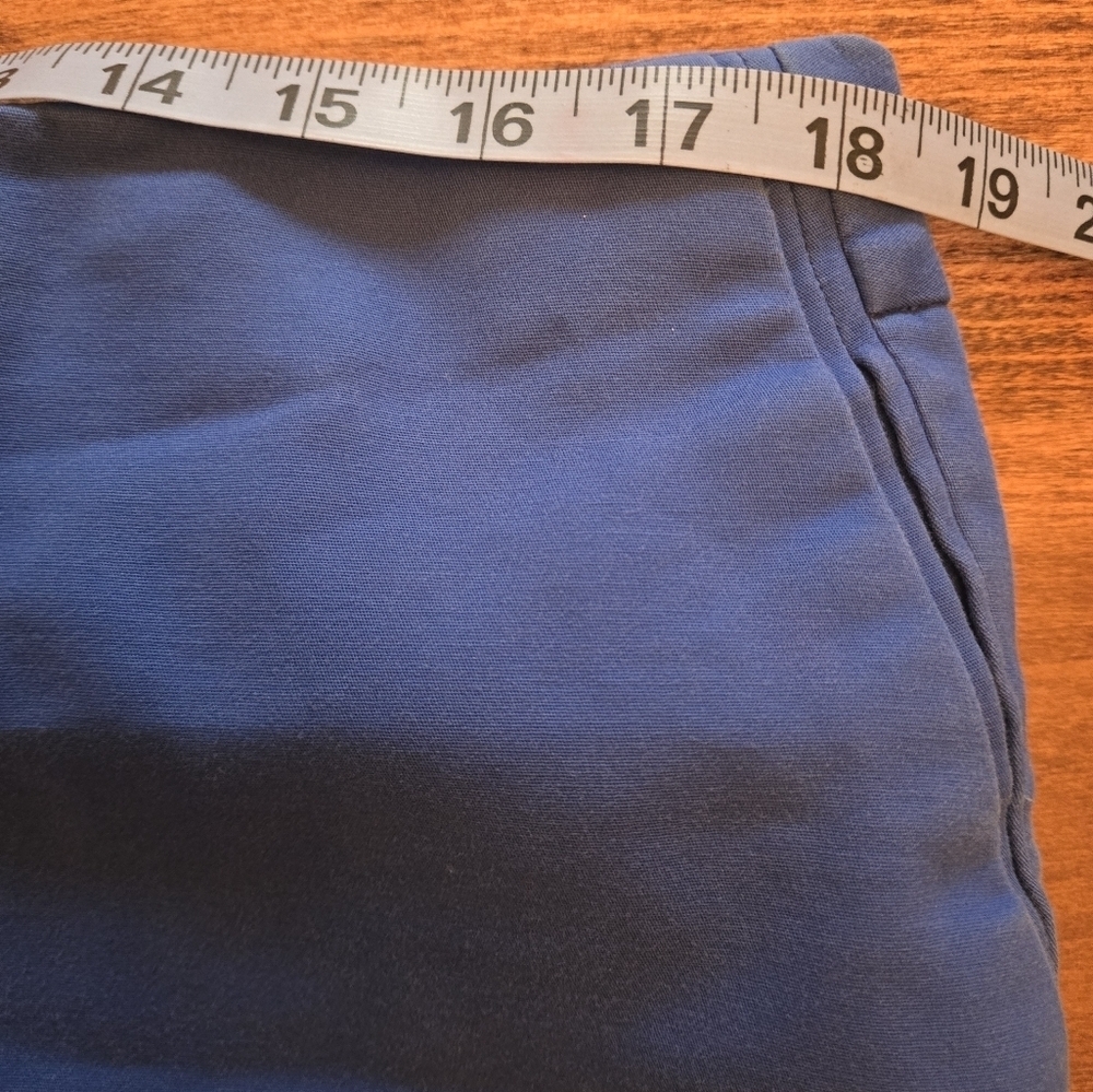 Chicos So Slimming 2.5 Women's (M/14) Royal Blue Cuffed Crop Pants Straight Leg - Picture 8 of 16